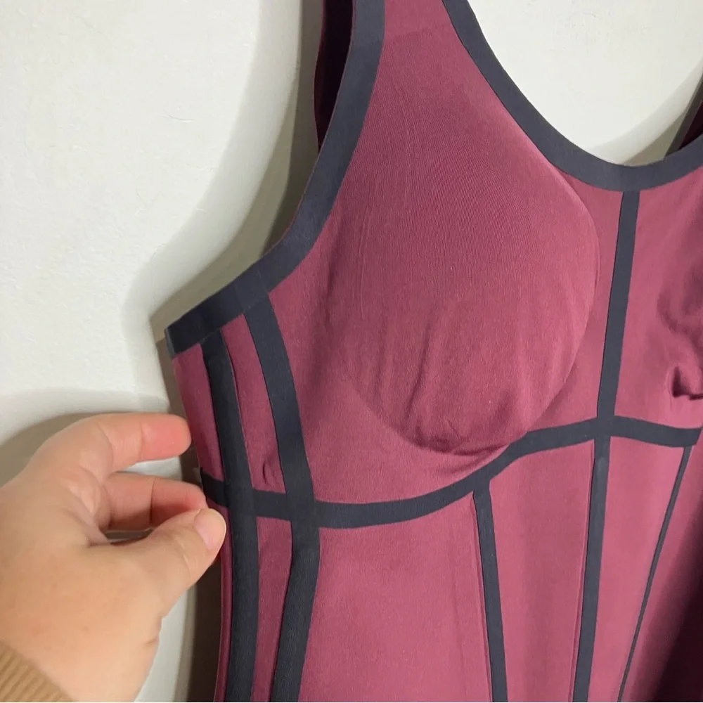Honeylove boldness tank top maroon black womens size XL‎ shapewear new with tags